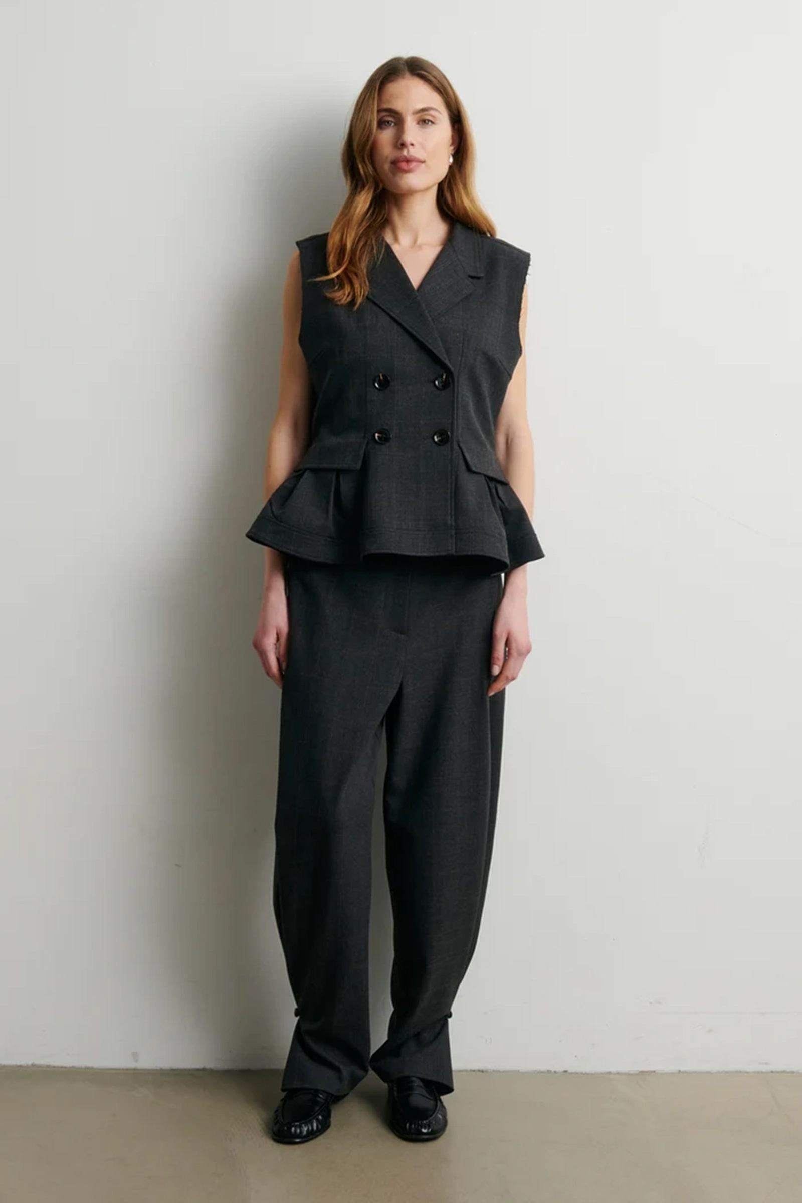 Dames broek grijs