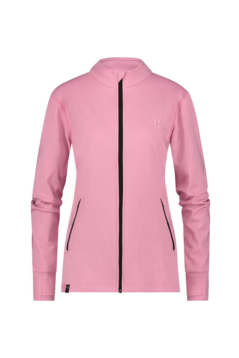 Wintersport dames fleece vest rose