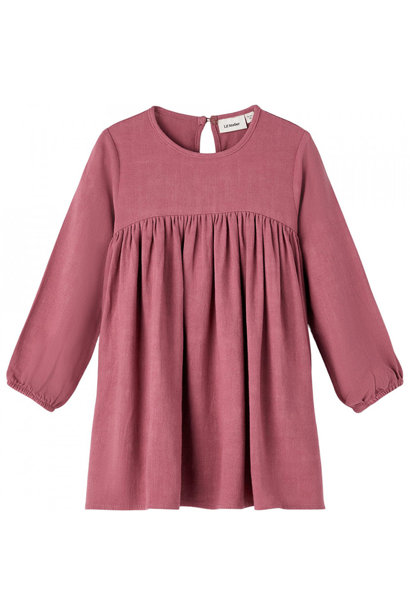 LIL' ATELIER NMFHEATHER LS LOOSE DRESS LIL 214404-Dry Rose 1