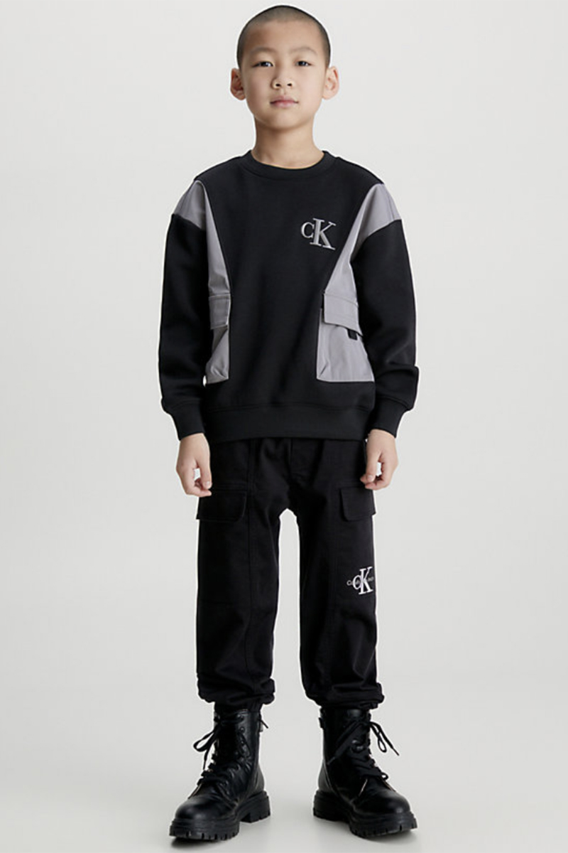 Calvin Klein steen cargo jogger Zwart-1 2