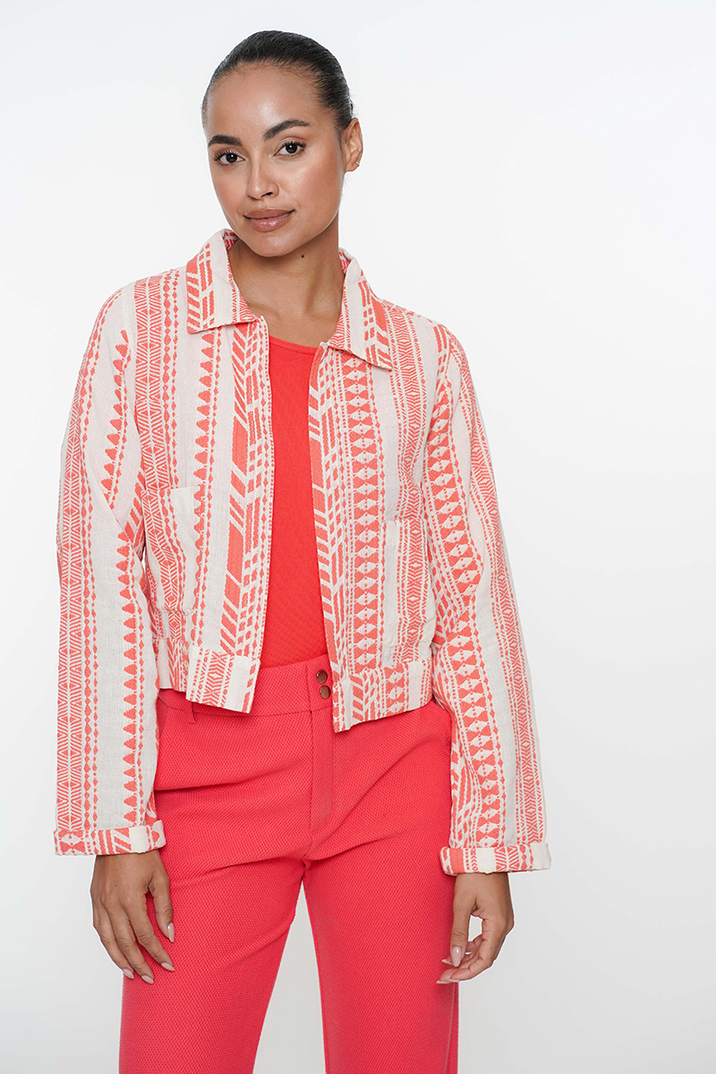 Dames blazer oranje