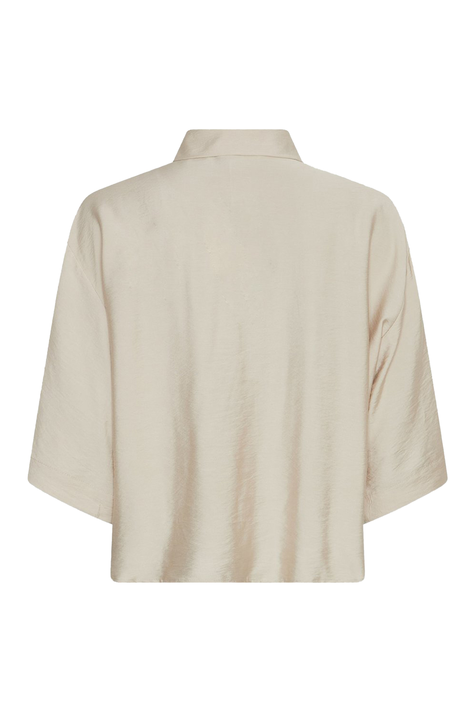Dames blouse korte mouw ecru