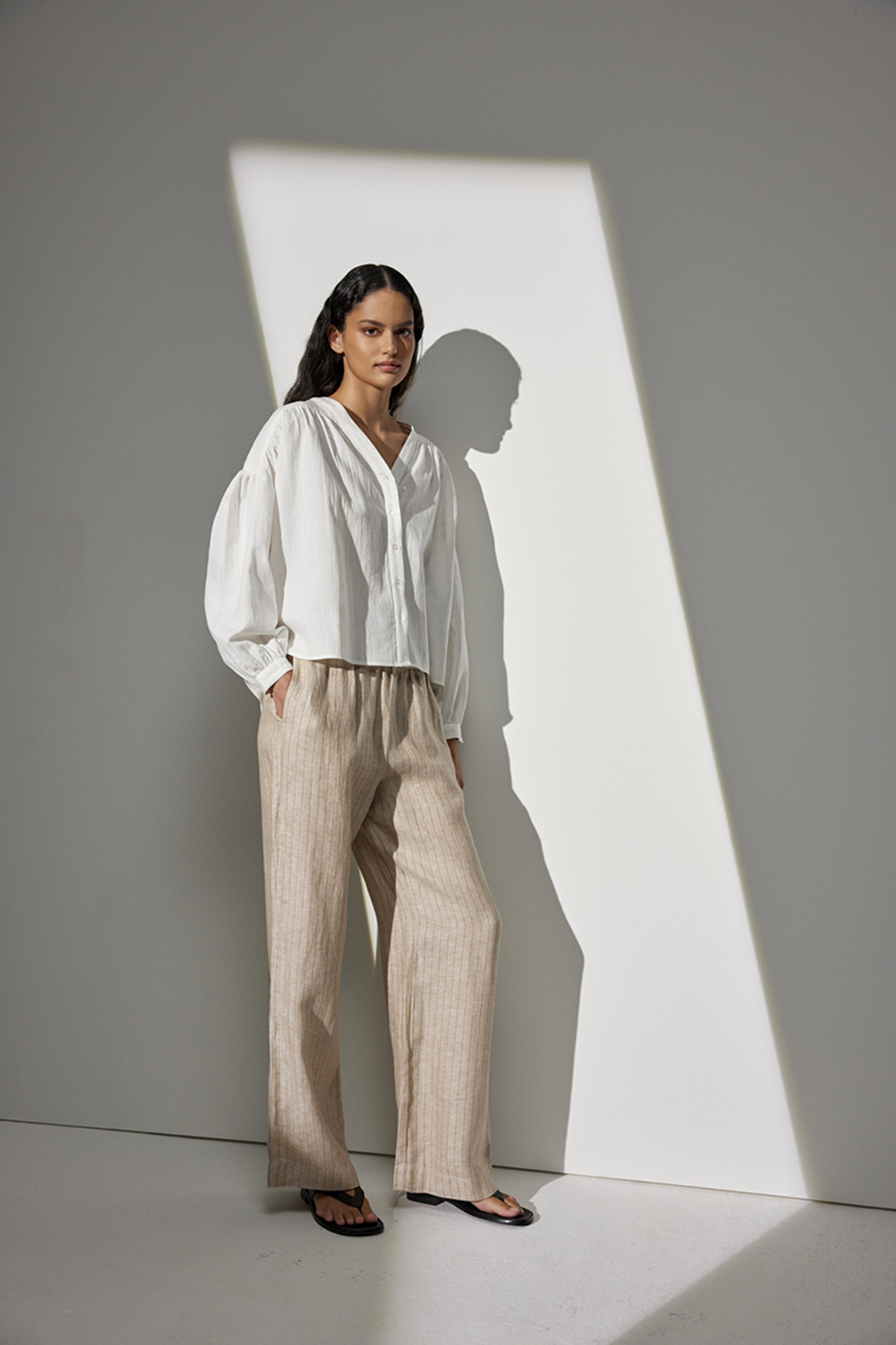 Dames broek bruin