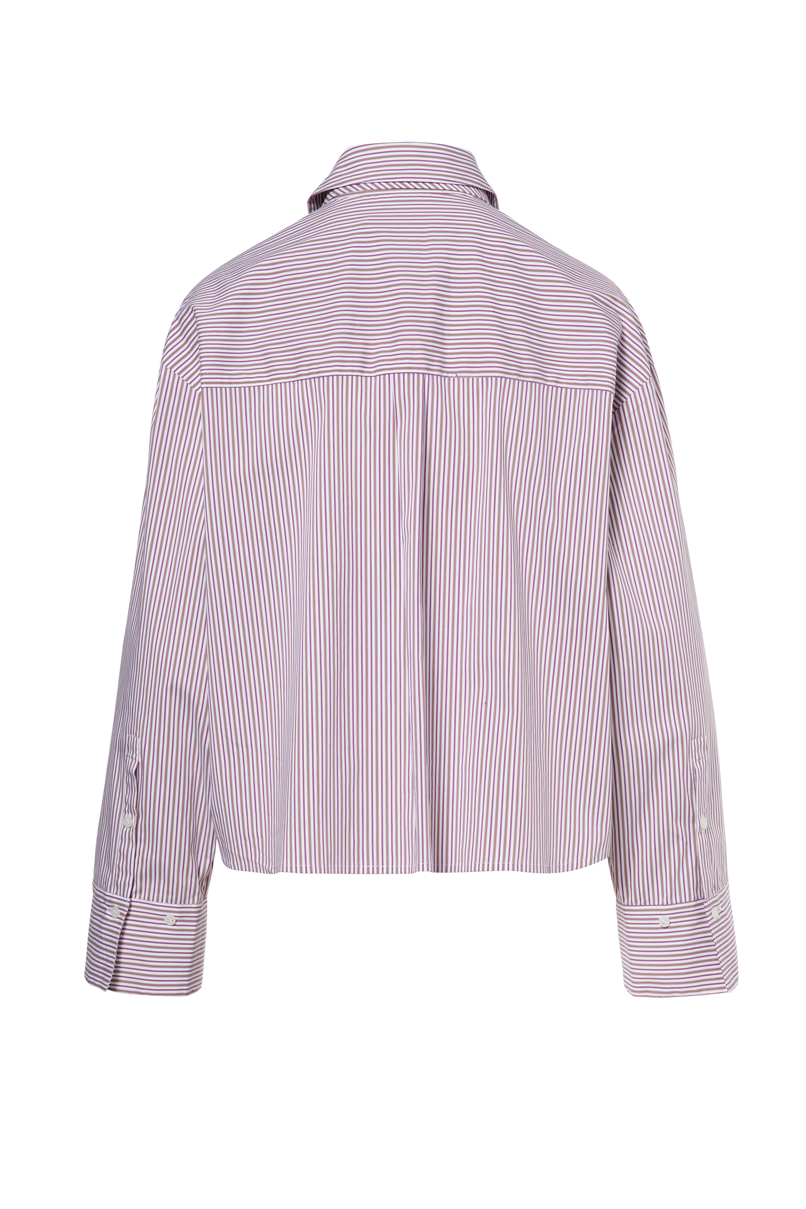 Dames blouse lange mouw rose