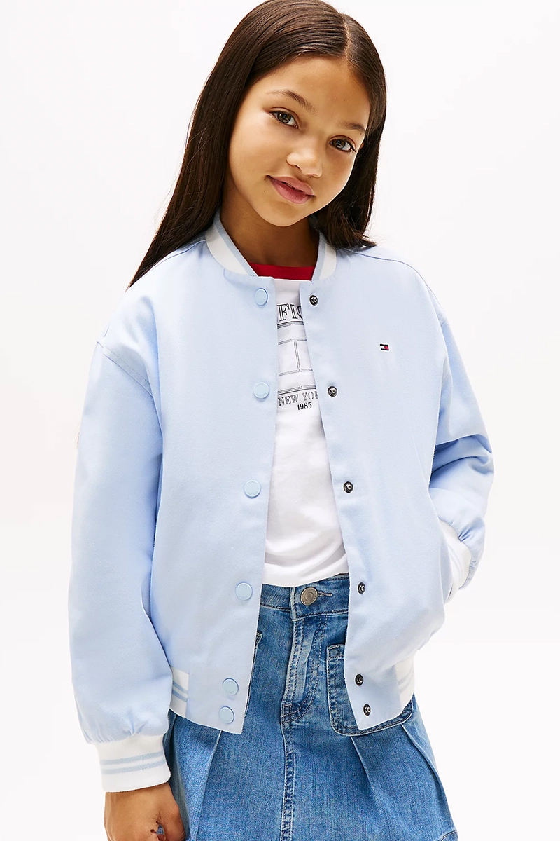Tommy Hilfiger Cotton varsity jacket Blauw-1 2