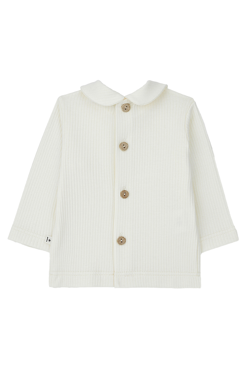 Baby t-shirt lange mouw ecru