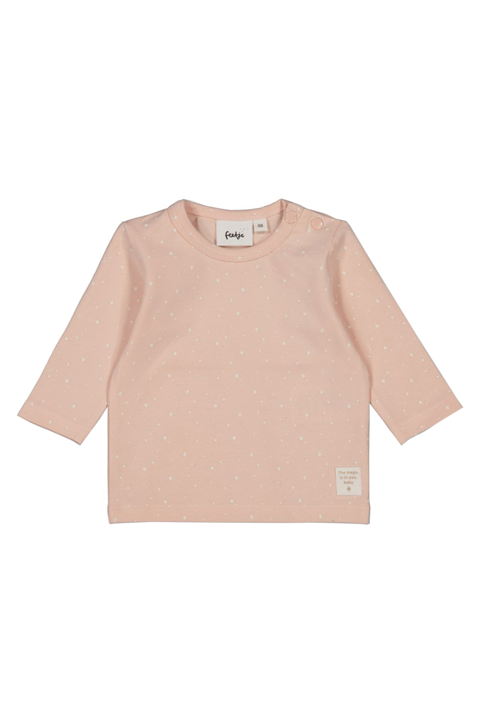Baby t-shirt lange mouw rose
