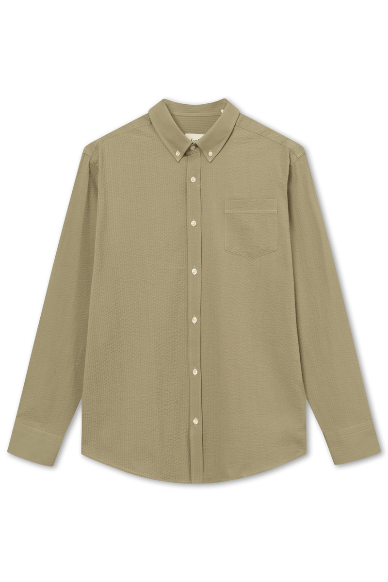 Heren overhemd lm casual groen