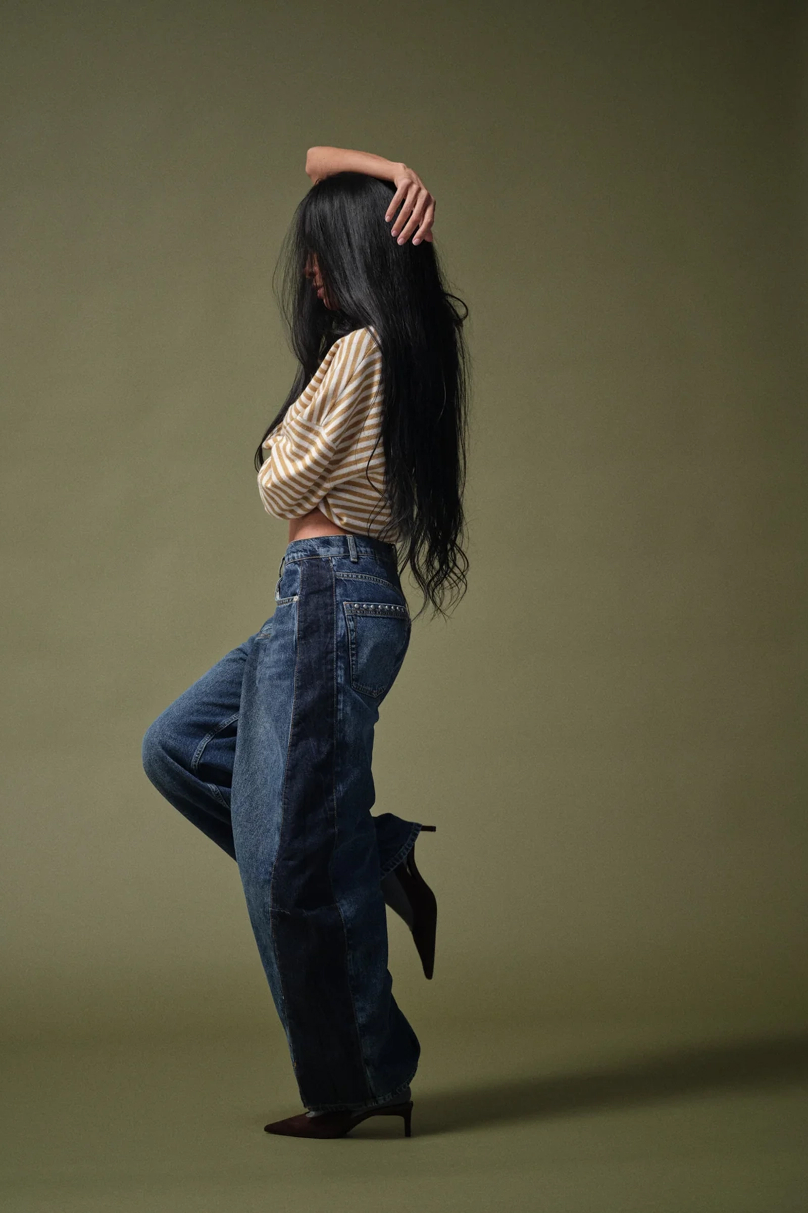 Dames jeans blauw
