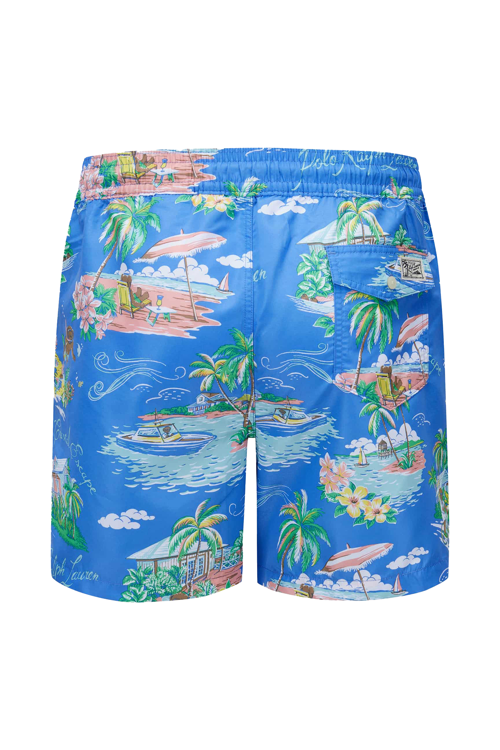 Bad/beach heren zwemshort blauw