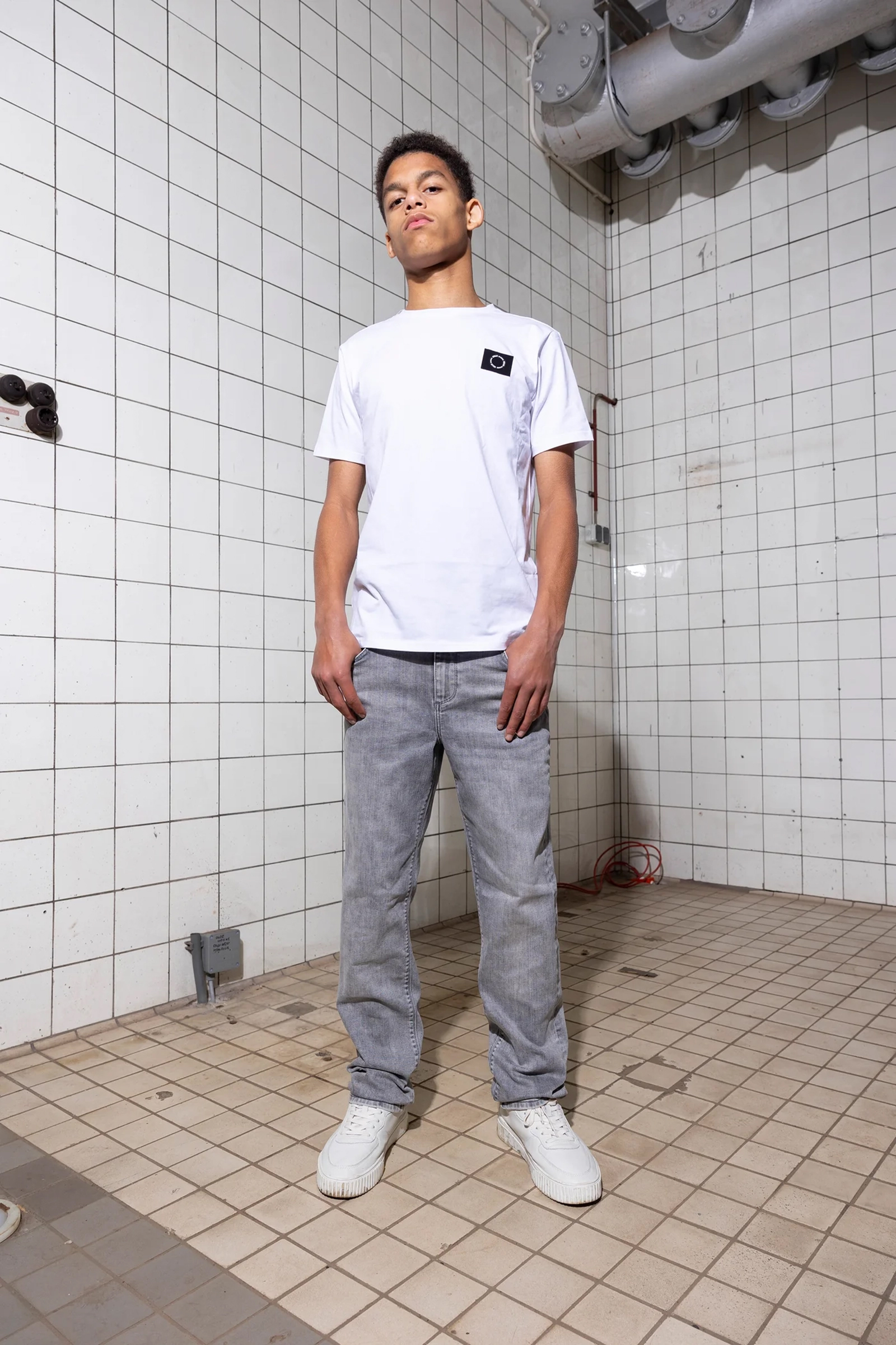 Jongens jeans grijs
