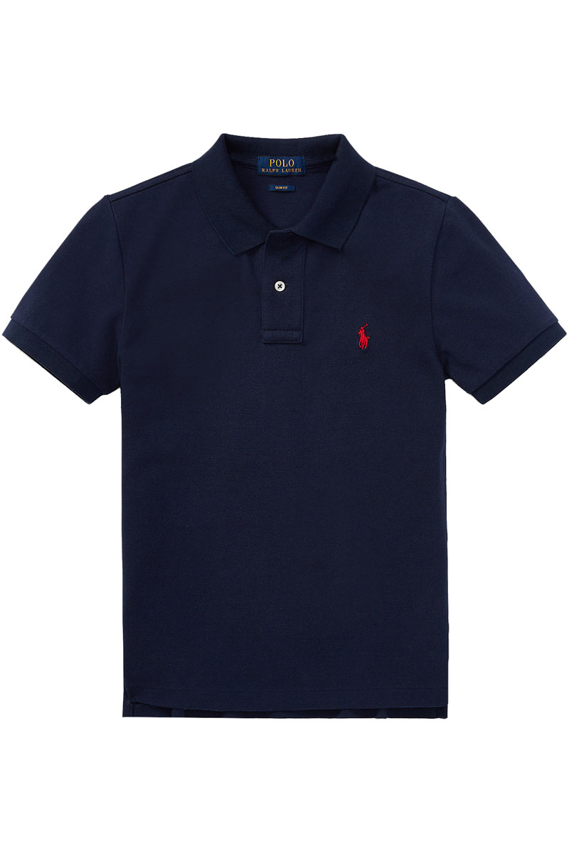 Jongens polo korte mouw blauw