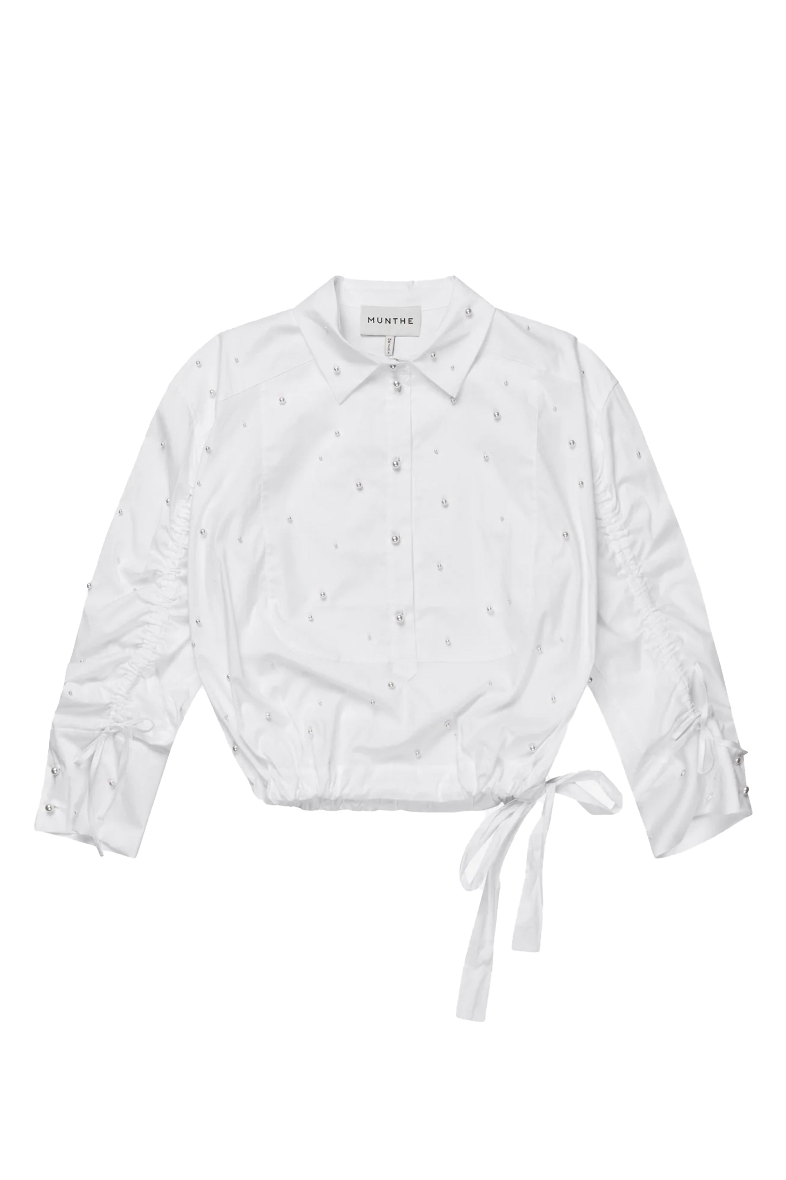 Dames blouse lange mouw wit