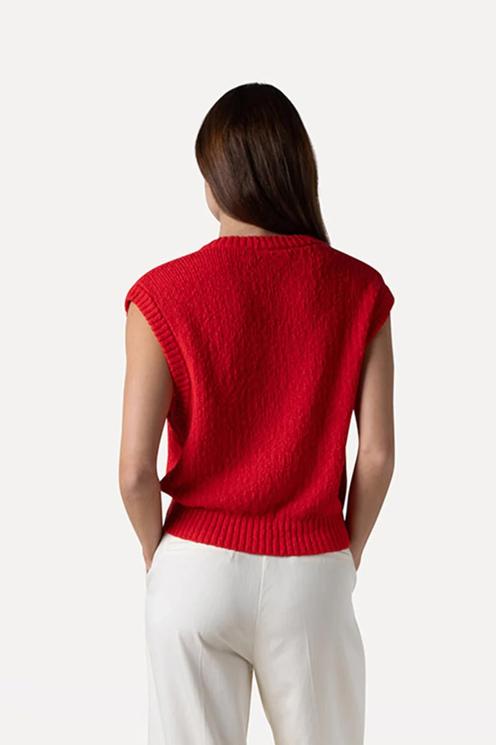 Another Label NoÃ© knitted vest Rood-1 3