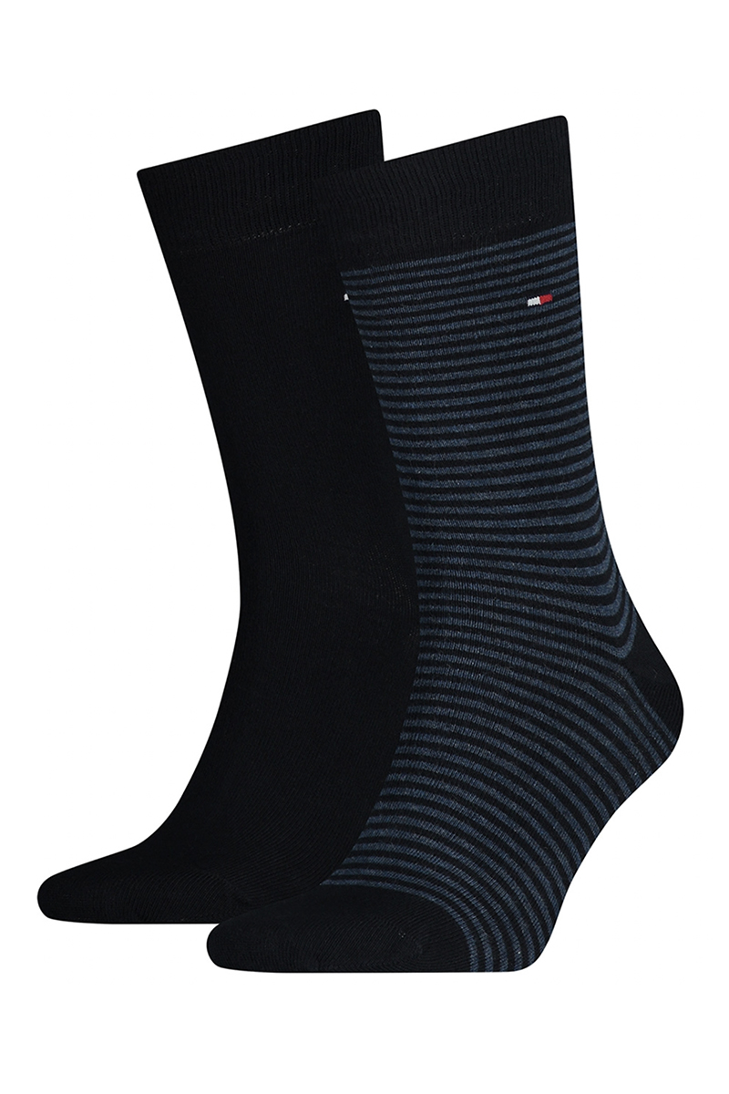 Tommy Hilfiger TH MEN SMALL STRIPE SOCK 2P Blauw-3 1