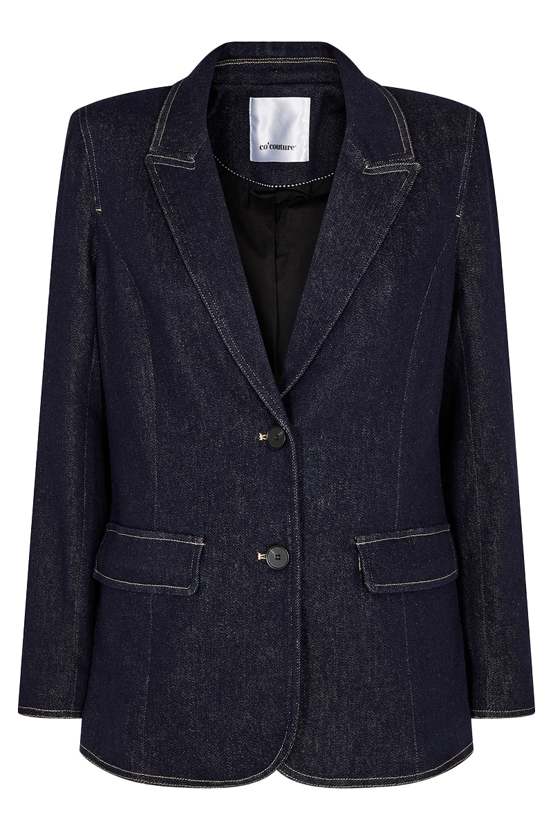 co´couture duncan denim blazer Blauw-1 1