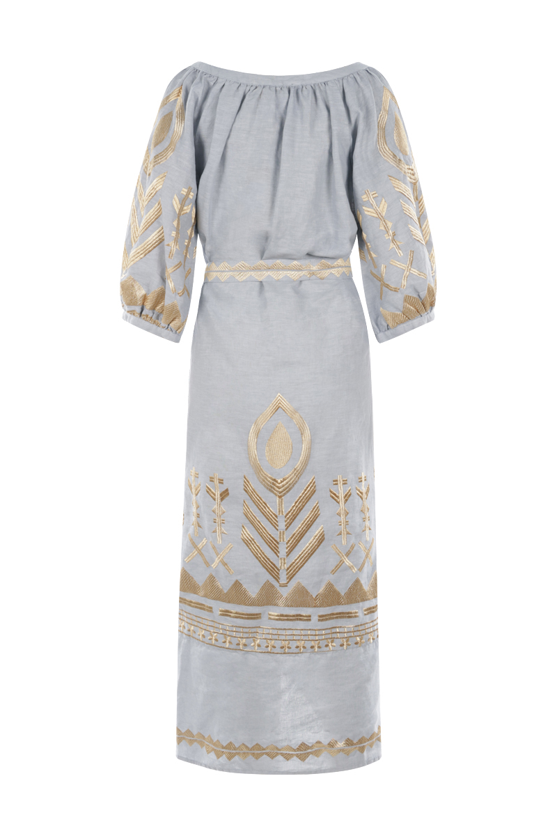 Greek Archaic Kori dress Grijs-1 2
