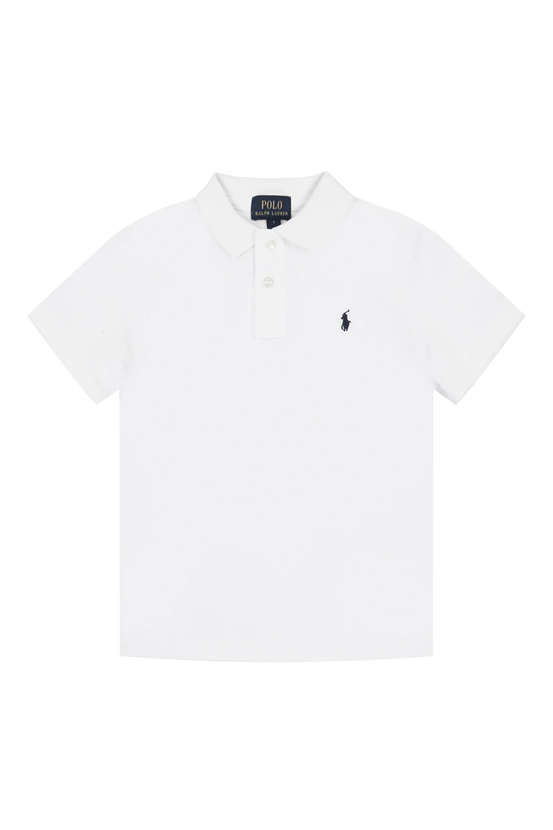 Jongens polo korte mouw wit