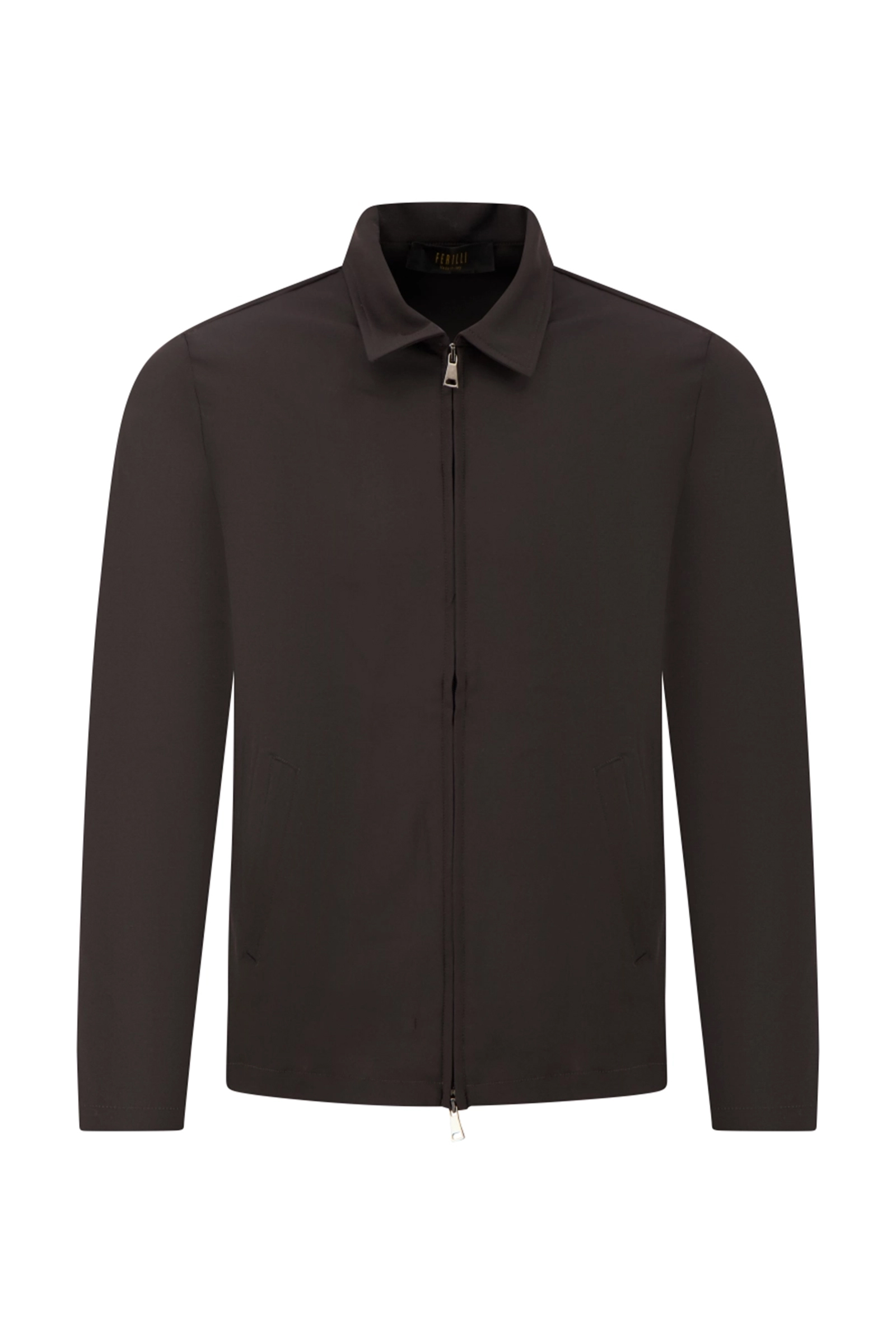 Heren overshirt bruin