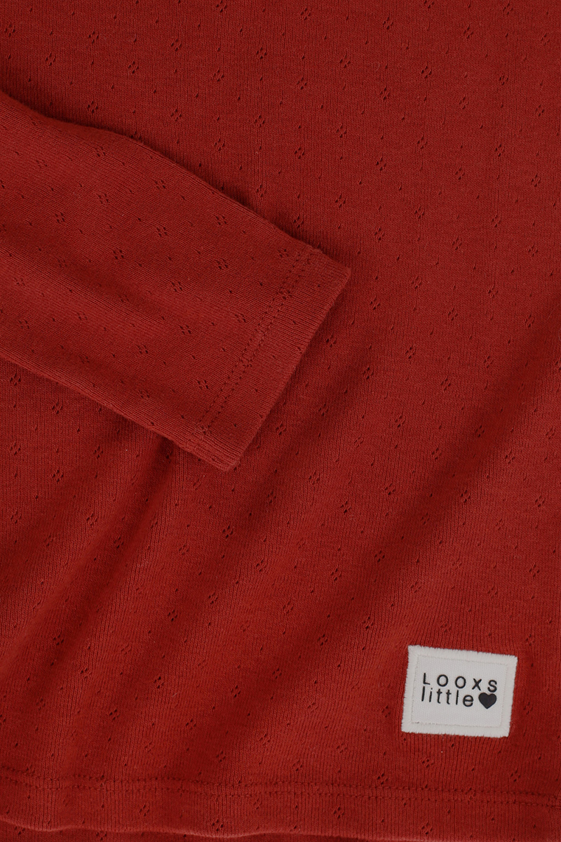 LOOXS LITTLE little pointel tshirt Rood-1 2