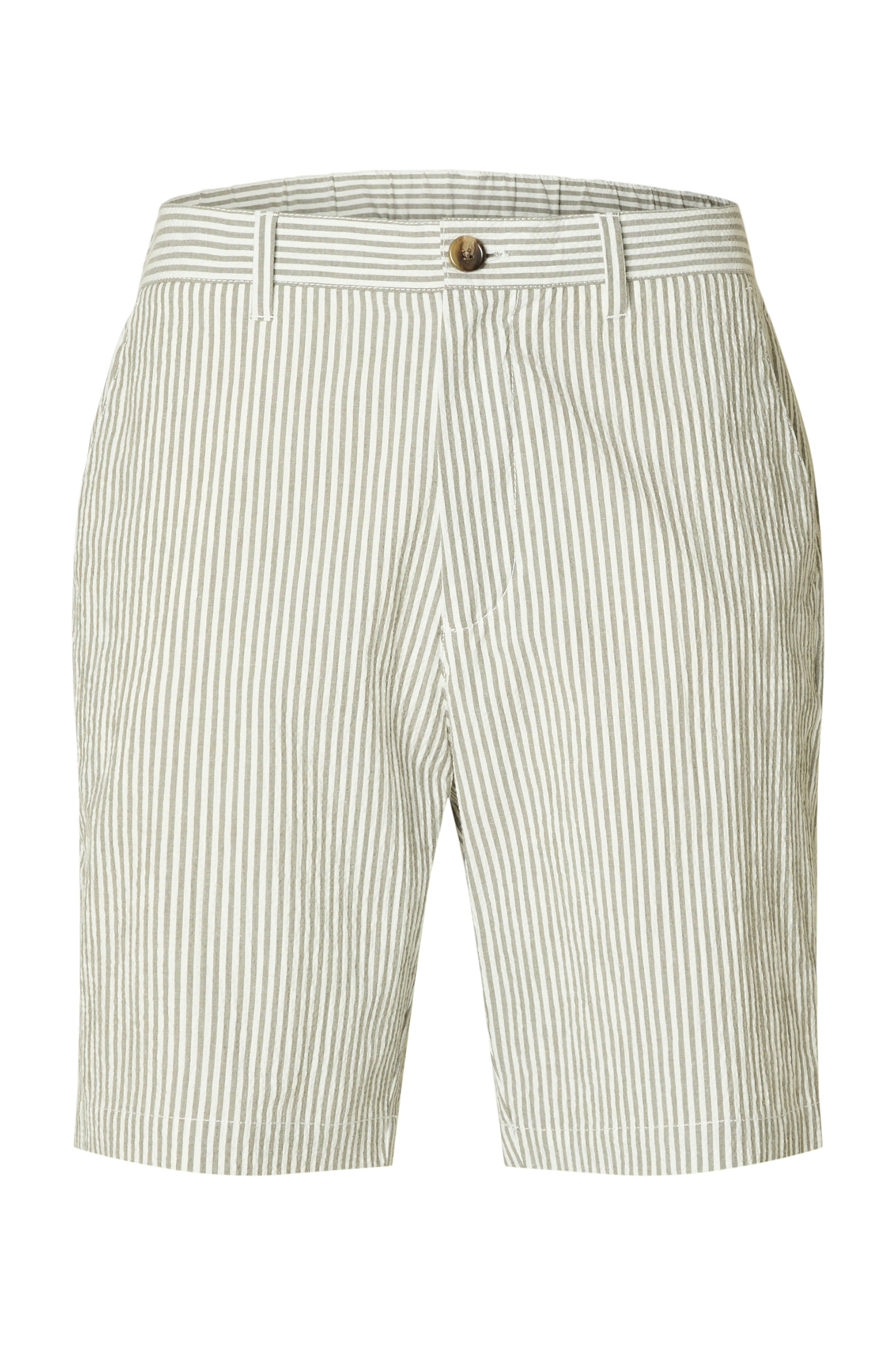 Selected SLHREGULAR-KARL SEERSUCKER SHORTS N 216636002-Kalamata/W. EGRET 1