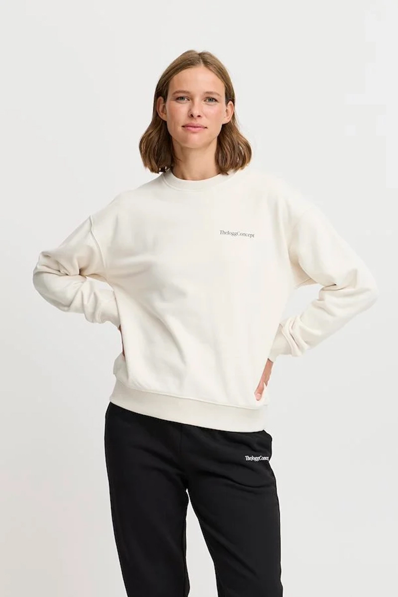 Casual dames sweater ecru