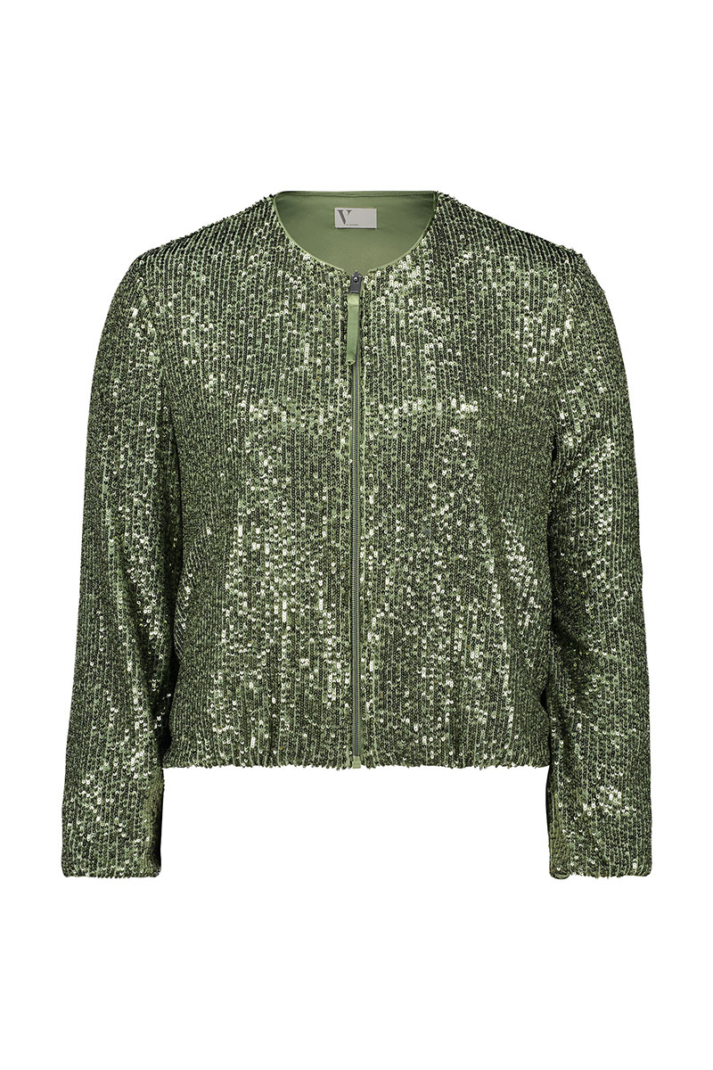 Dames jas groen