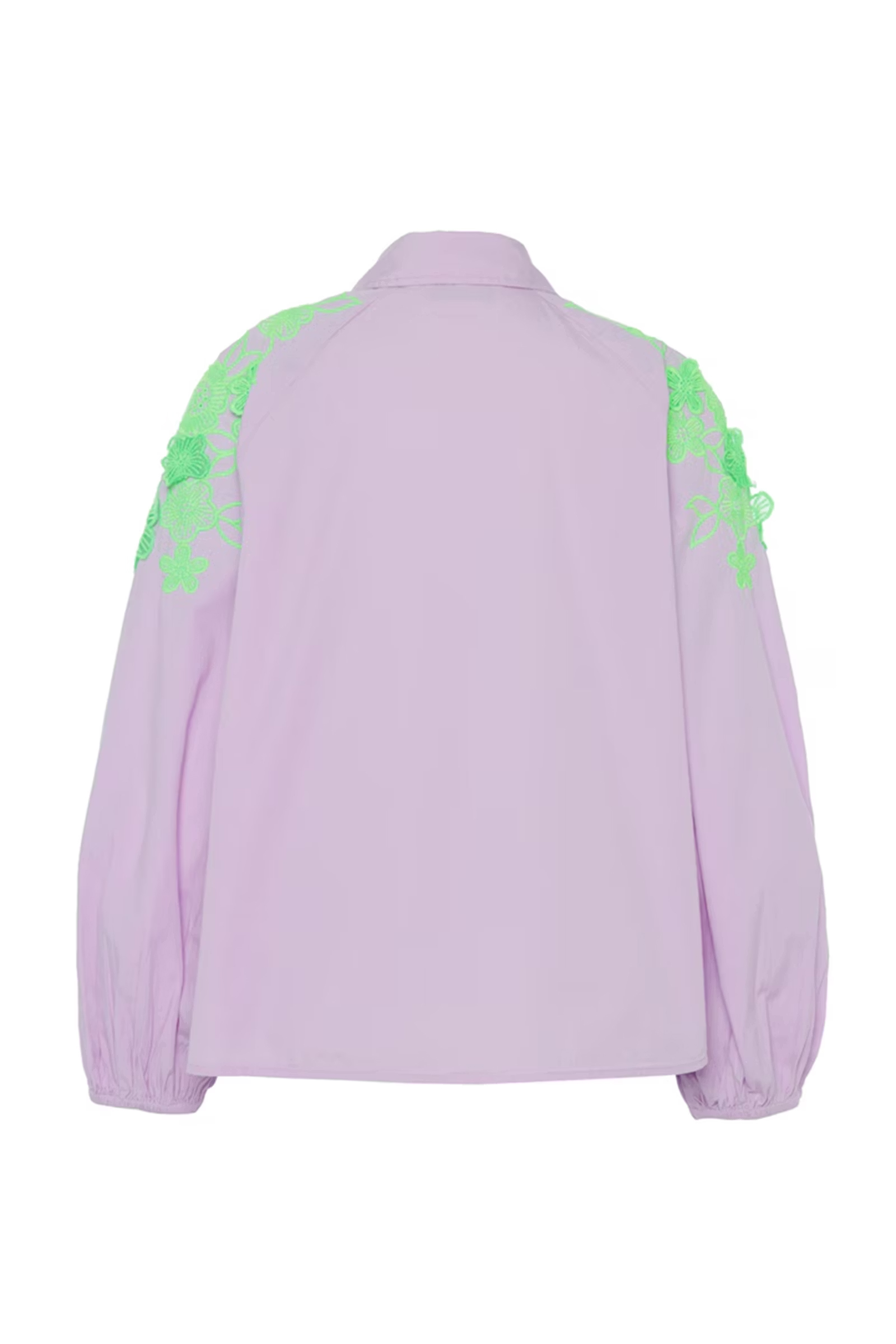 Dames blouse lange mouw paars