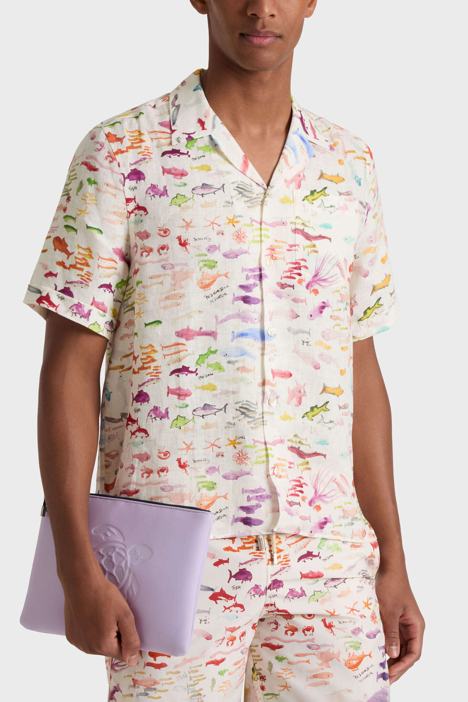 Heren overhemd km casual ecru