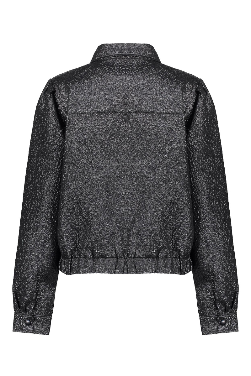 Dames blouse lange mouw grijs