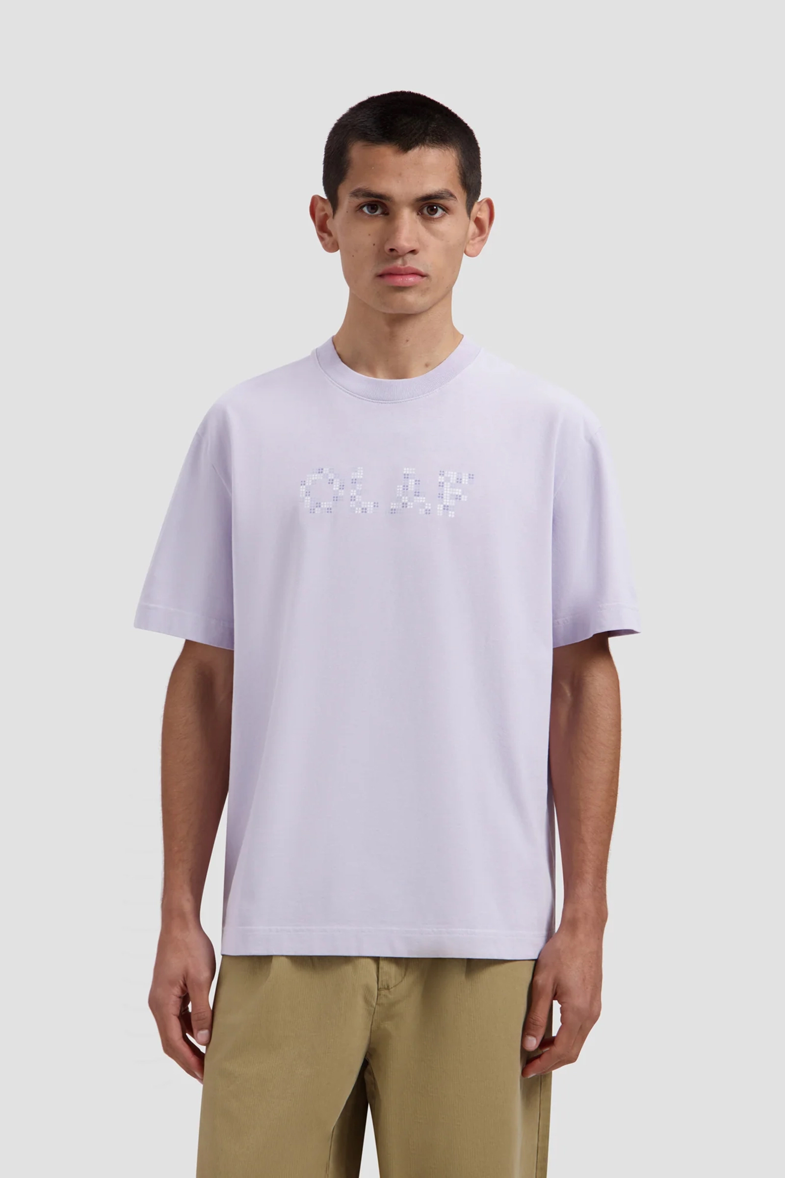 Heren t-shirt kortemouw paars