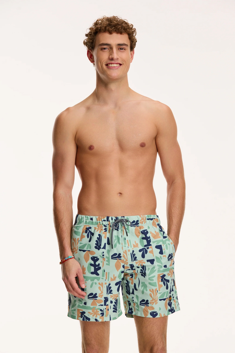 Bad/beach heren zwemshort groen