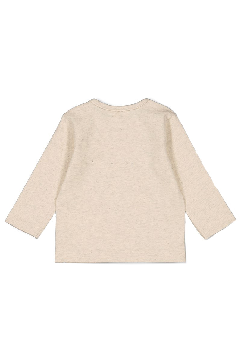 Baby t-shirt lange mouw bruin