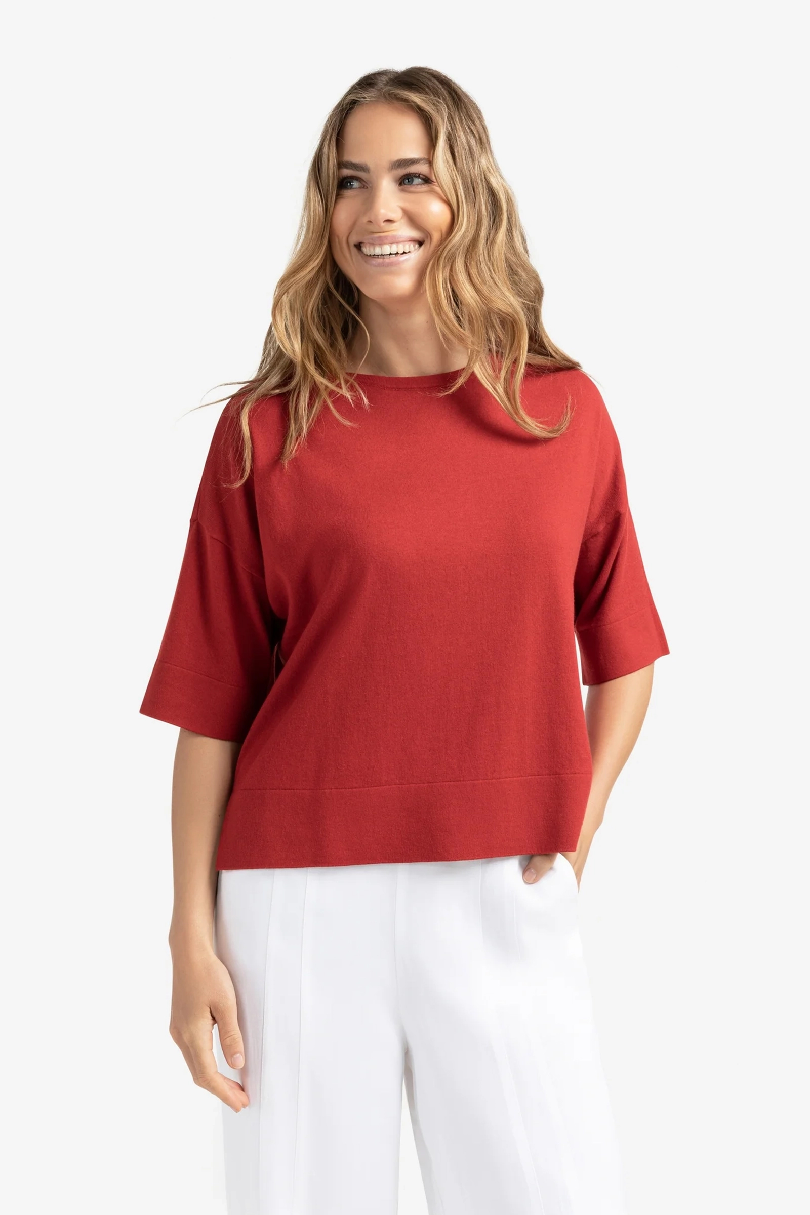 Dames sweater rood