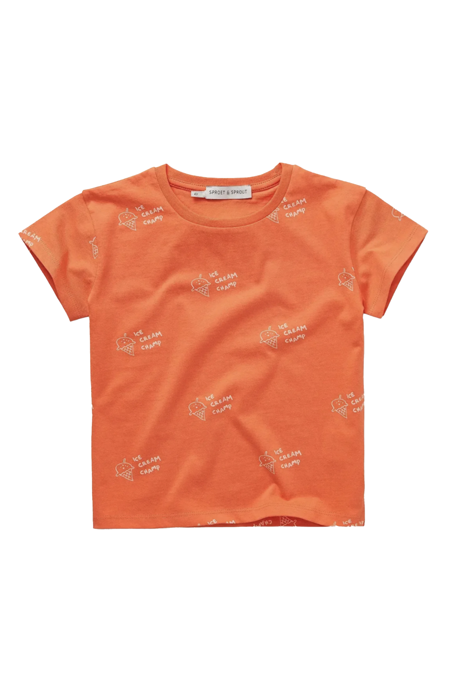 Jongens t-shirt korte mouw oranje