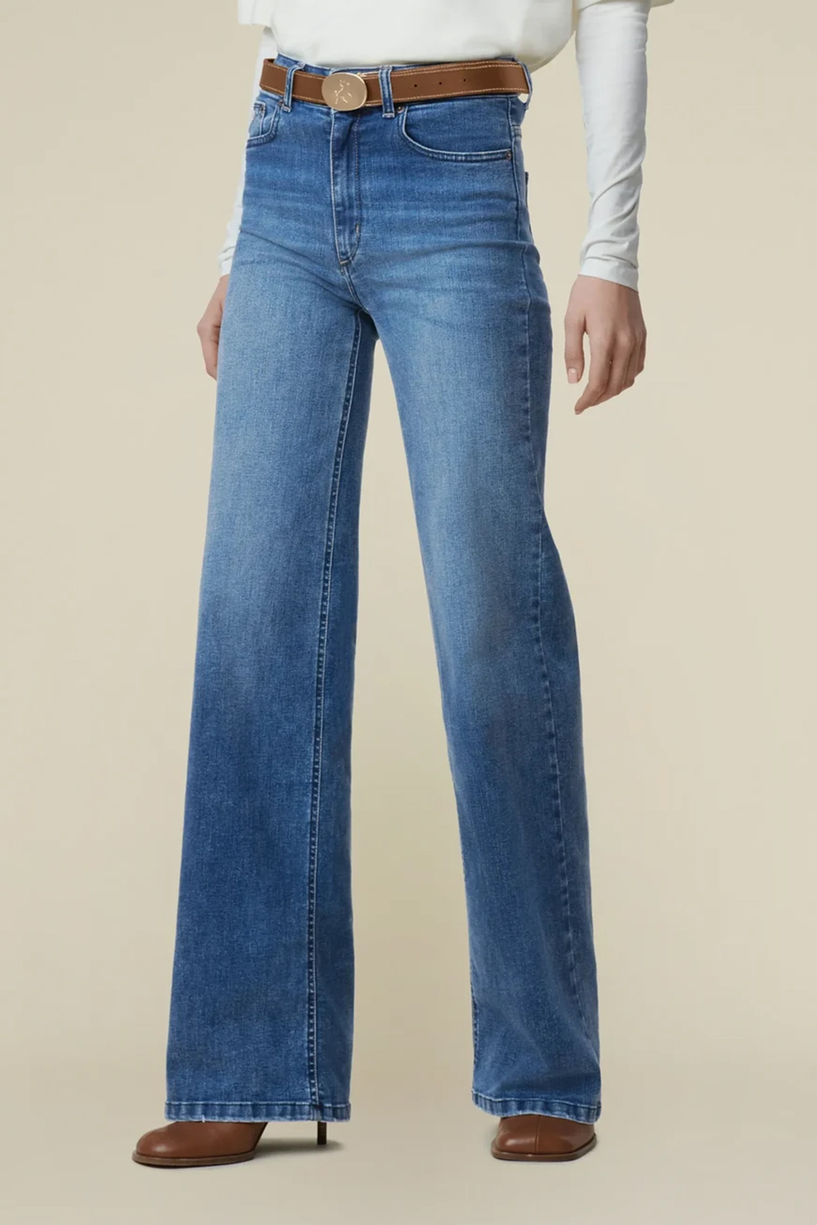 Dames jeans blauw