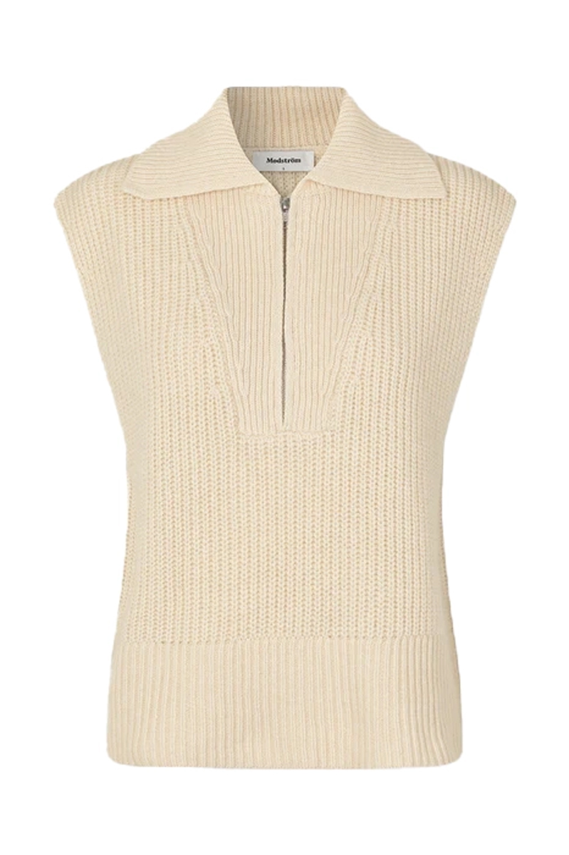 Modström Fulton vest Ecru-1 1
