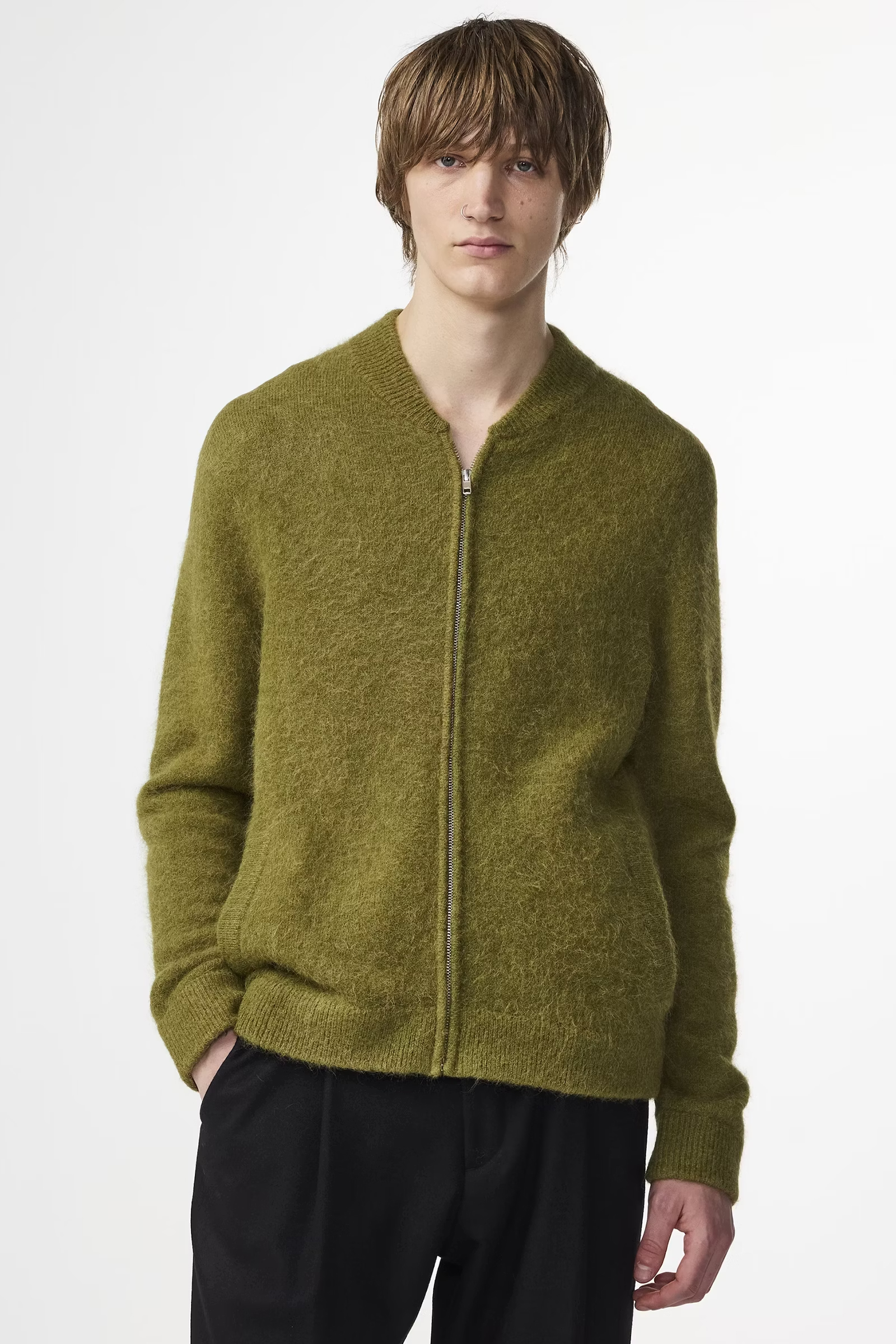 Heren vest groen