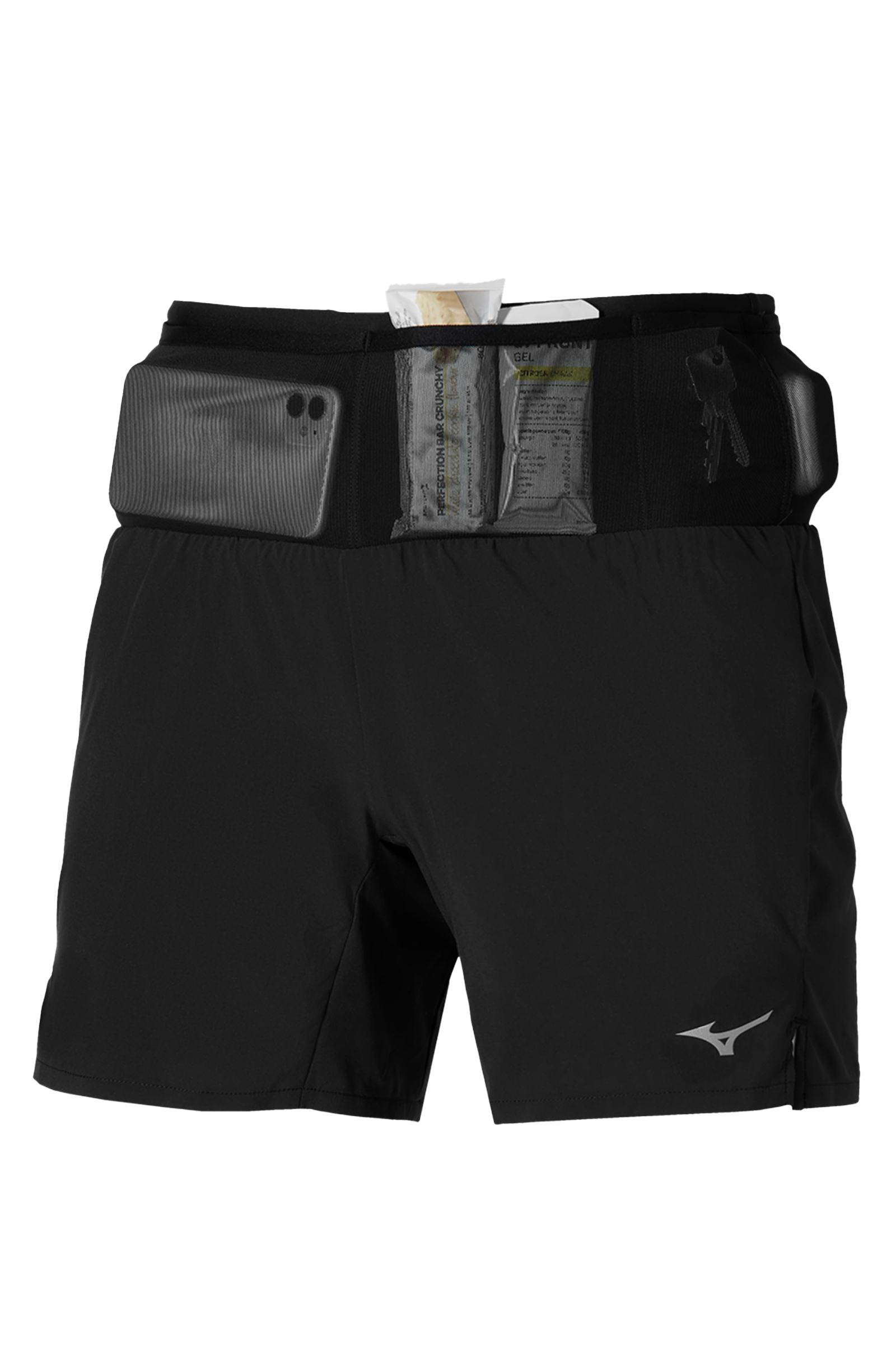 Mizuno Sarl Active Multi Pocket Short Zwart-1 3