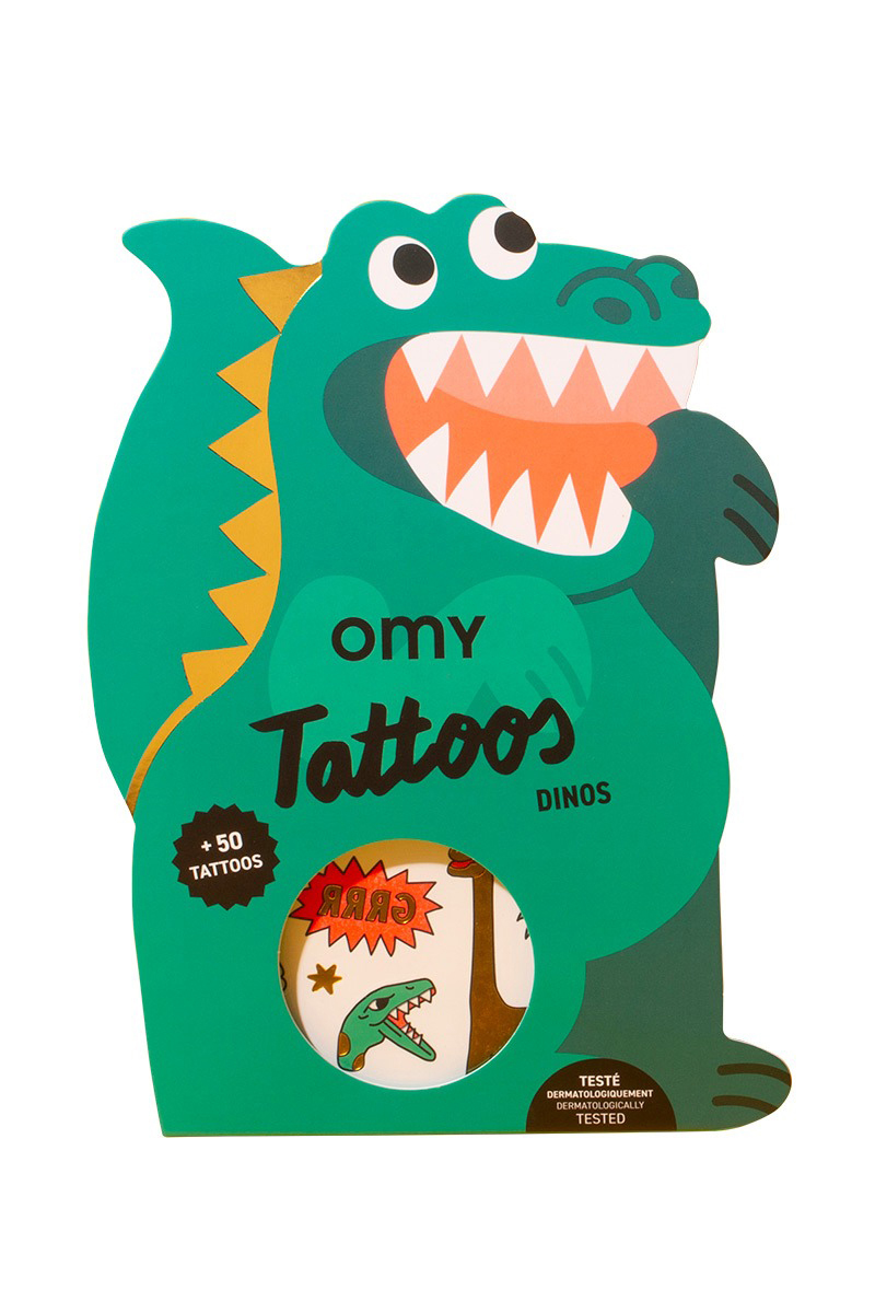 OMY Dinos- tattoos Groen-1 1