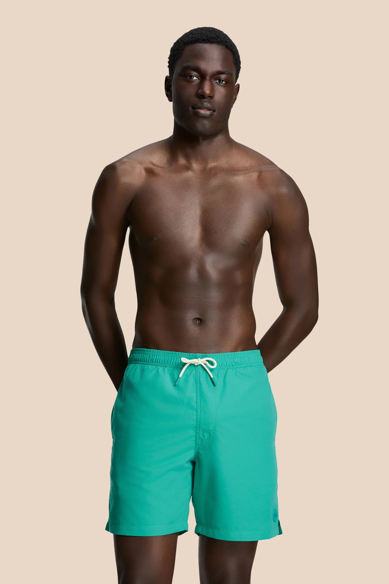 Bad/beach heren zwemshort blauw
