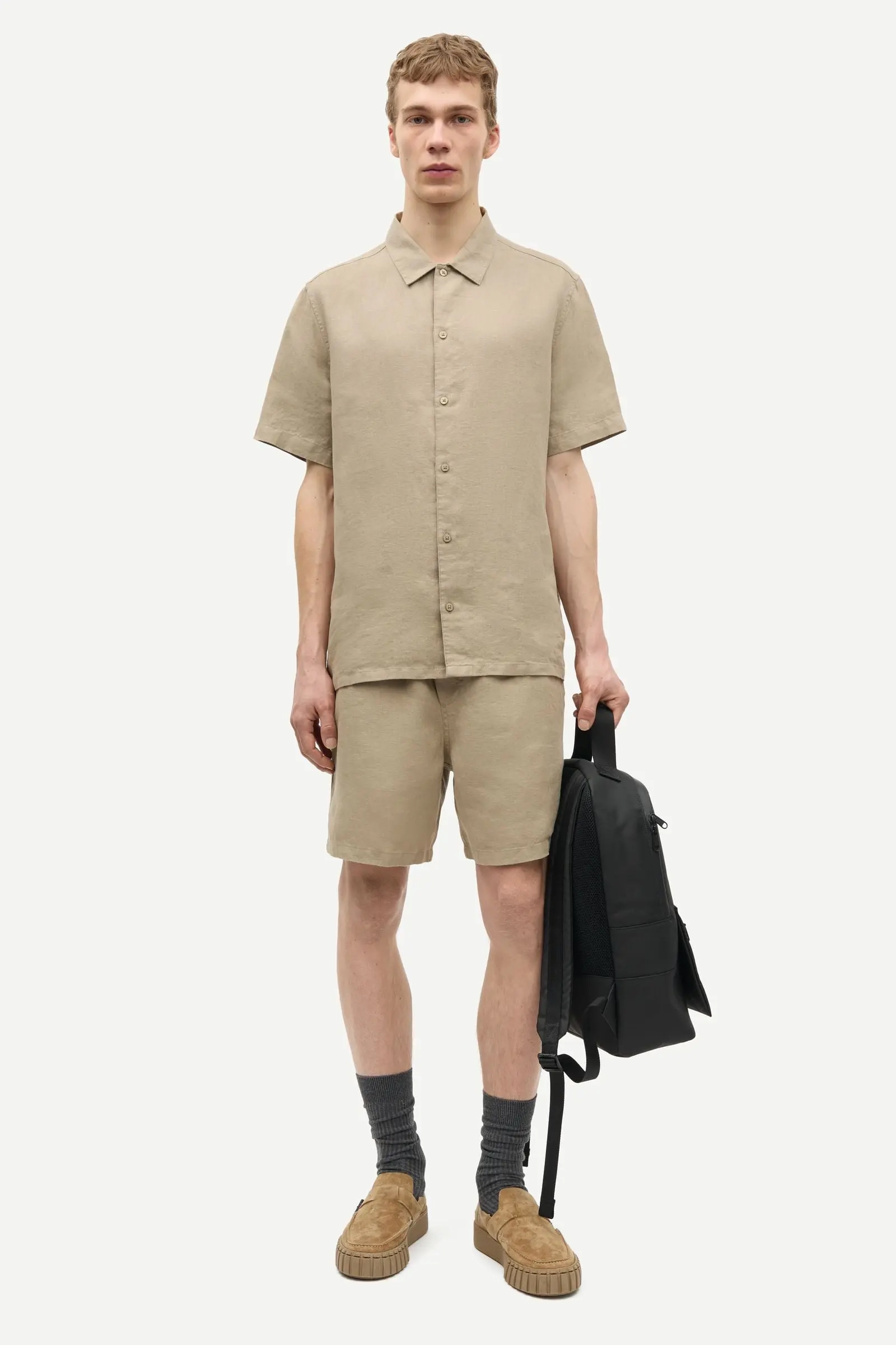 Heren short bruin