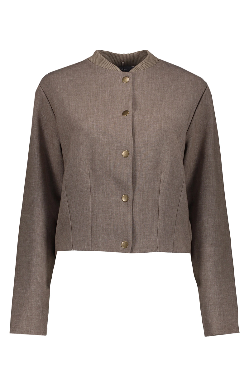 Dames vest bruin