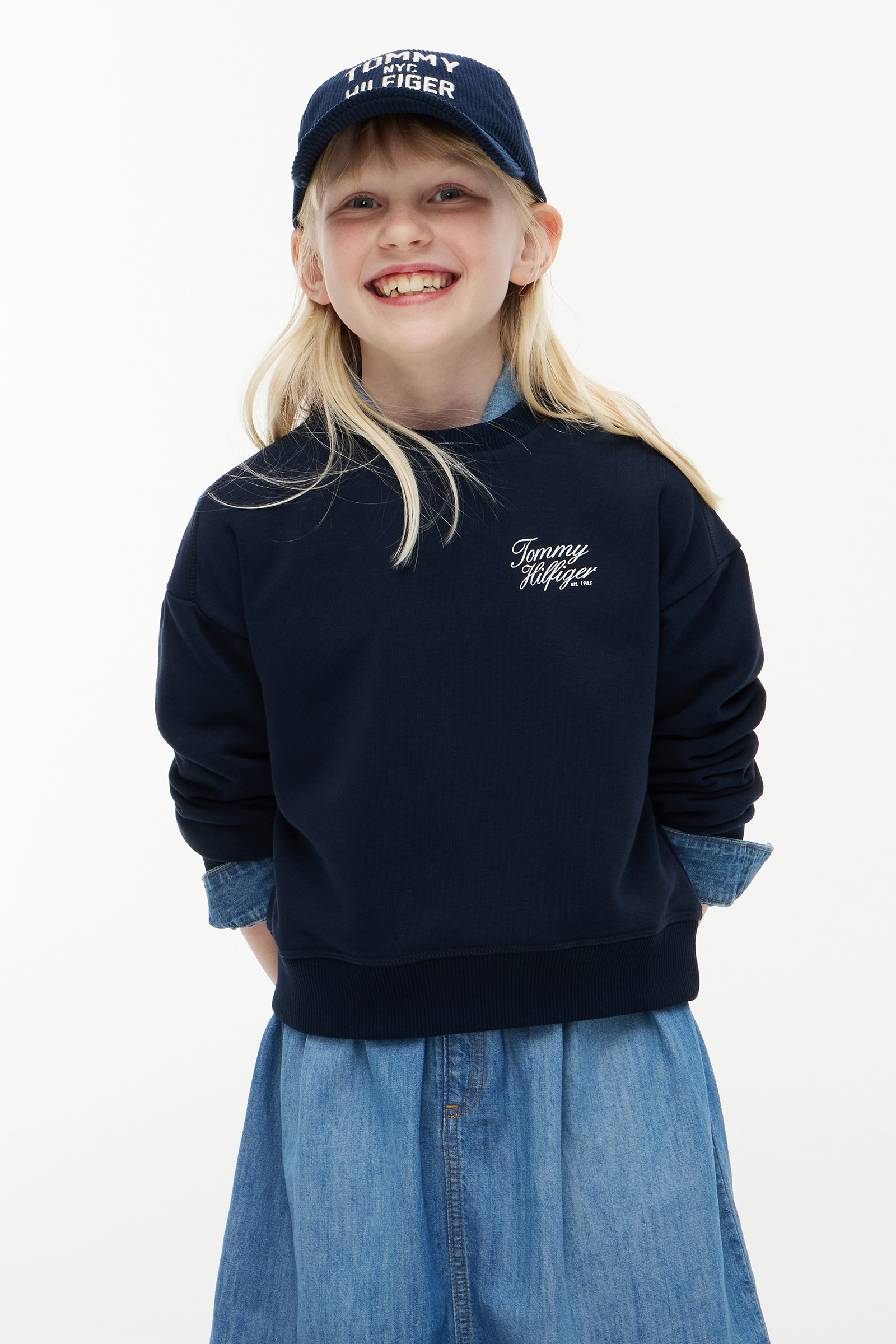 Meisjes sweater blauw