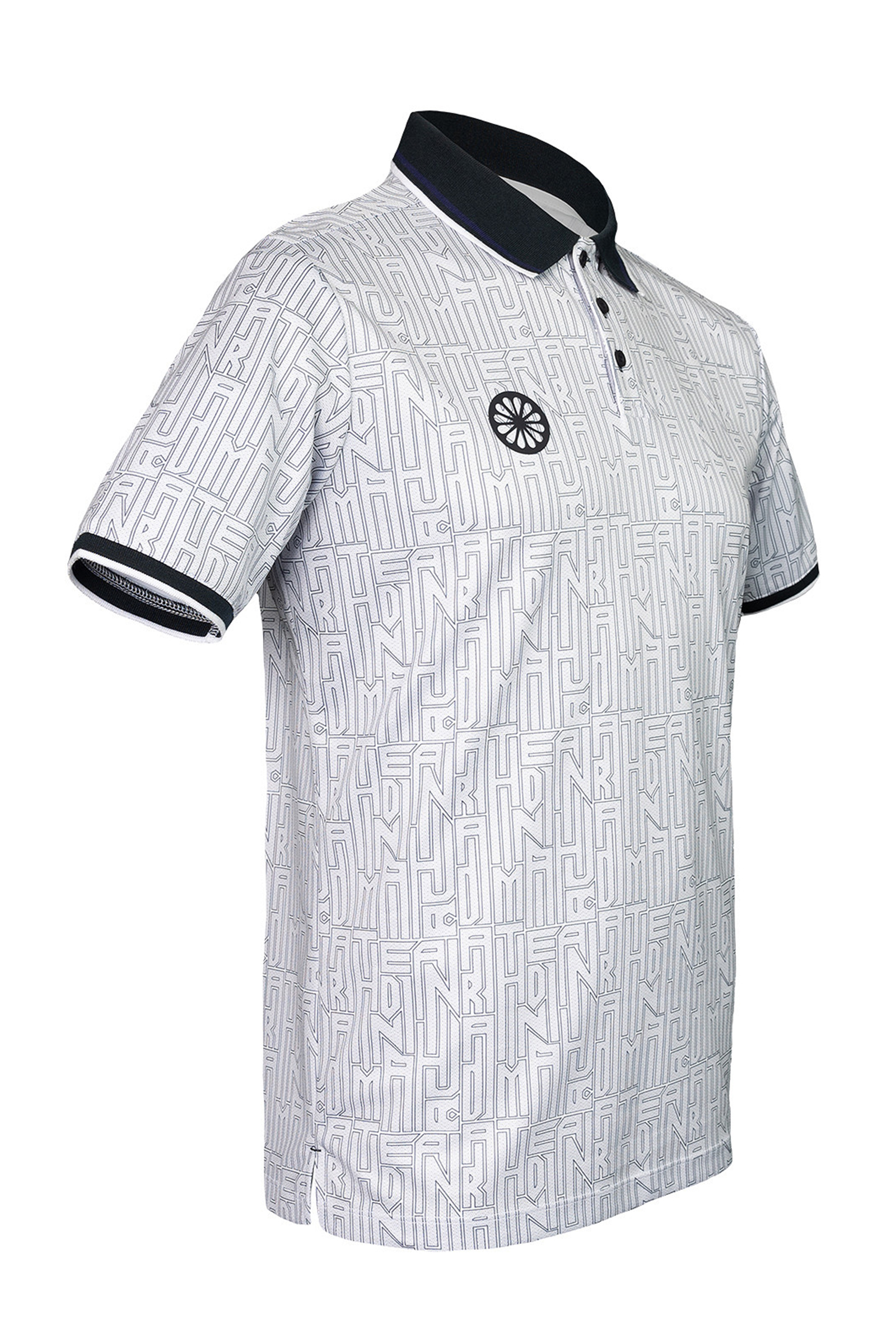 Tennis heren polo wit