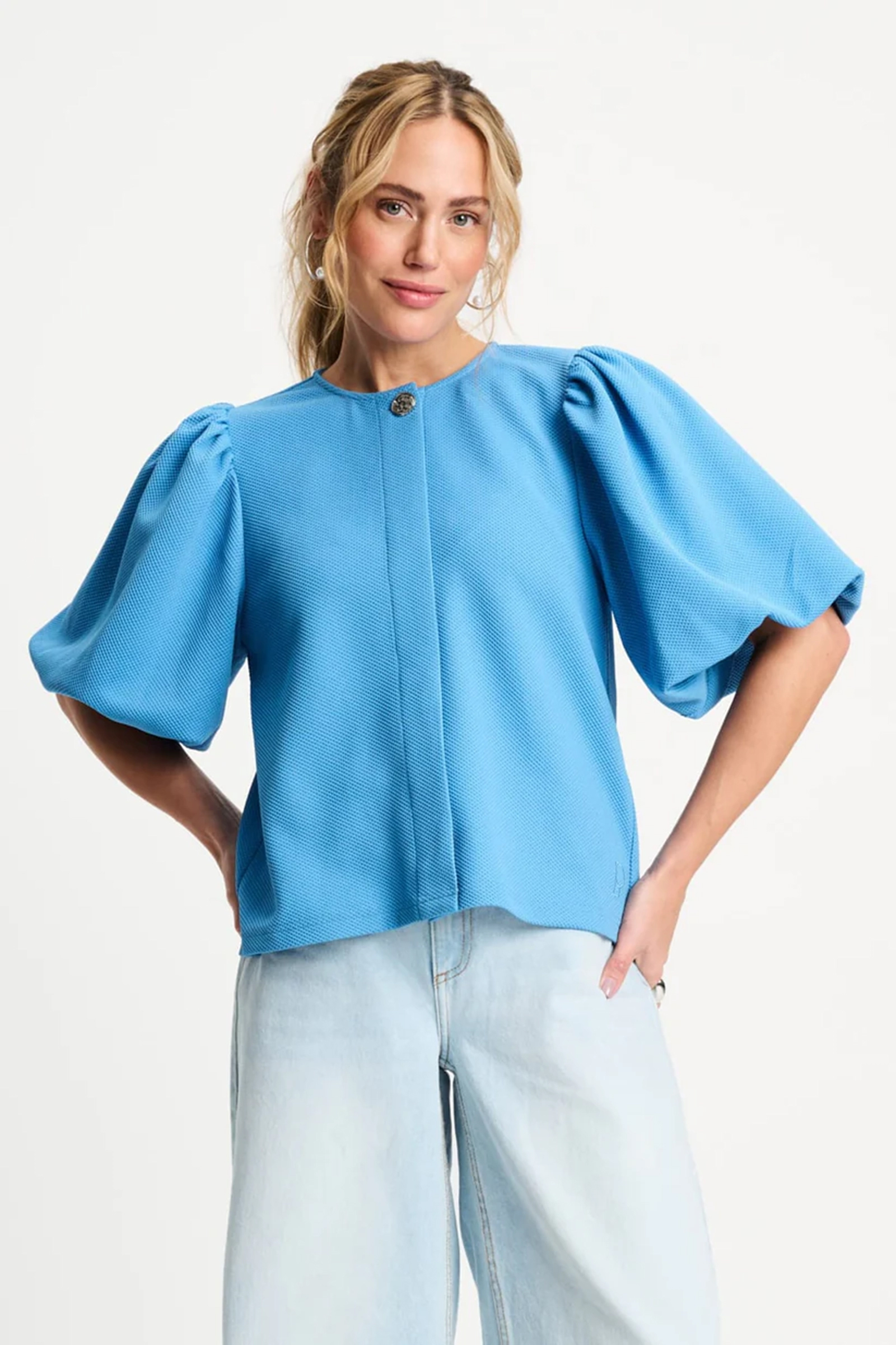 Dames top blauw
