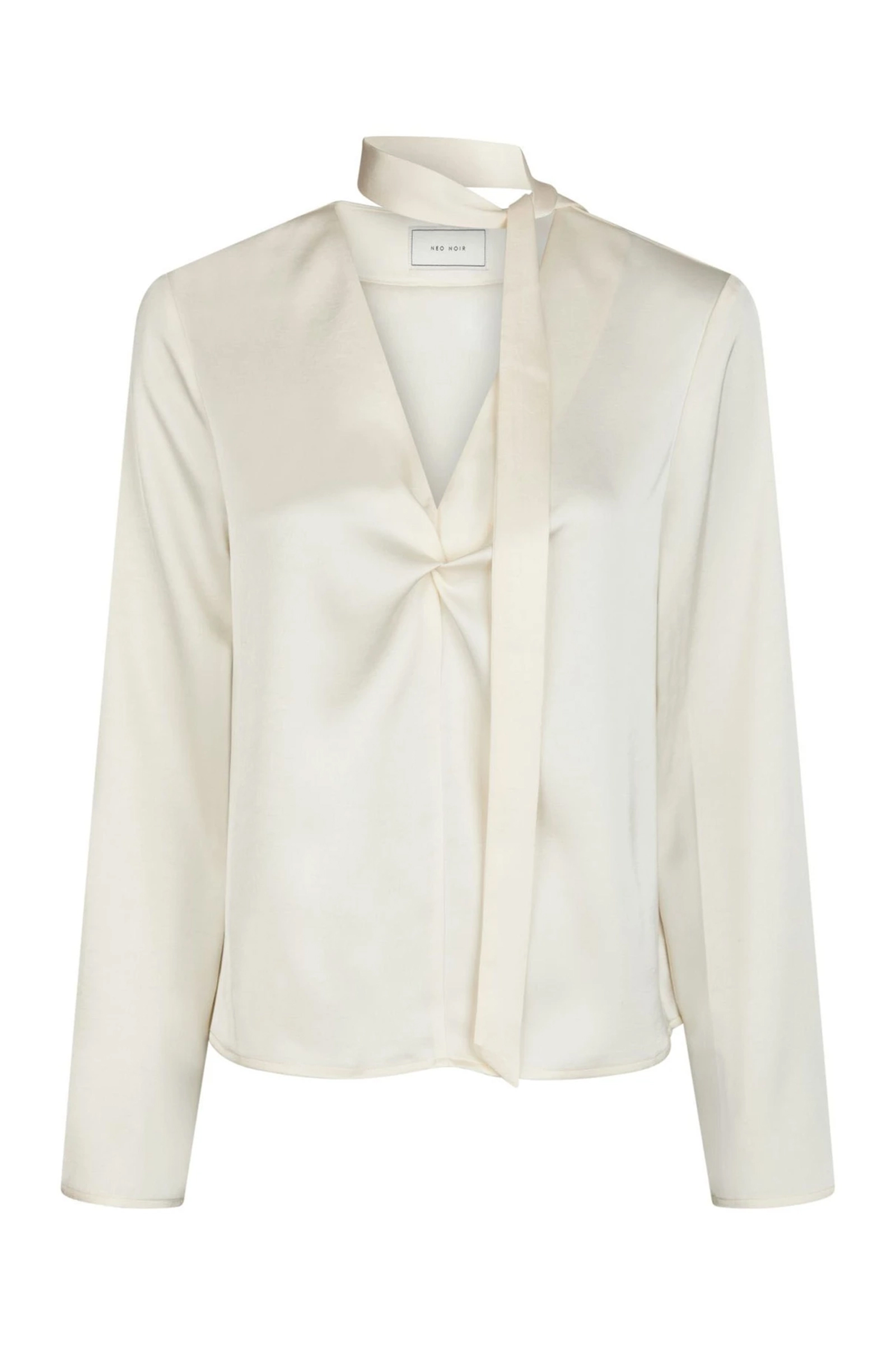 Dames blouse lange mouw ecru