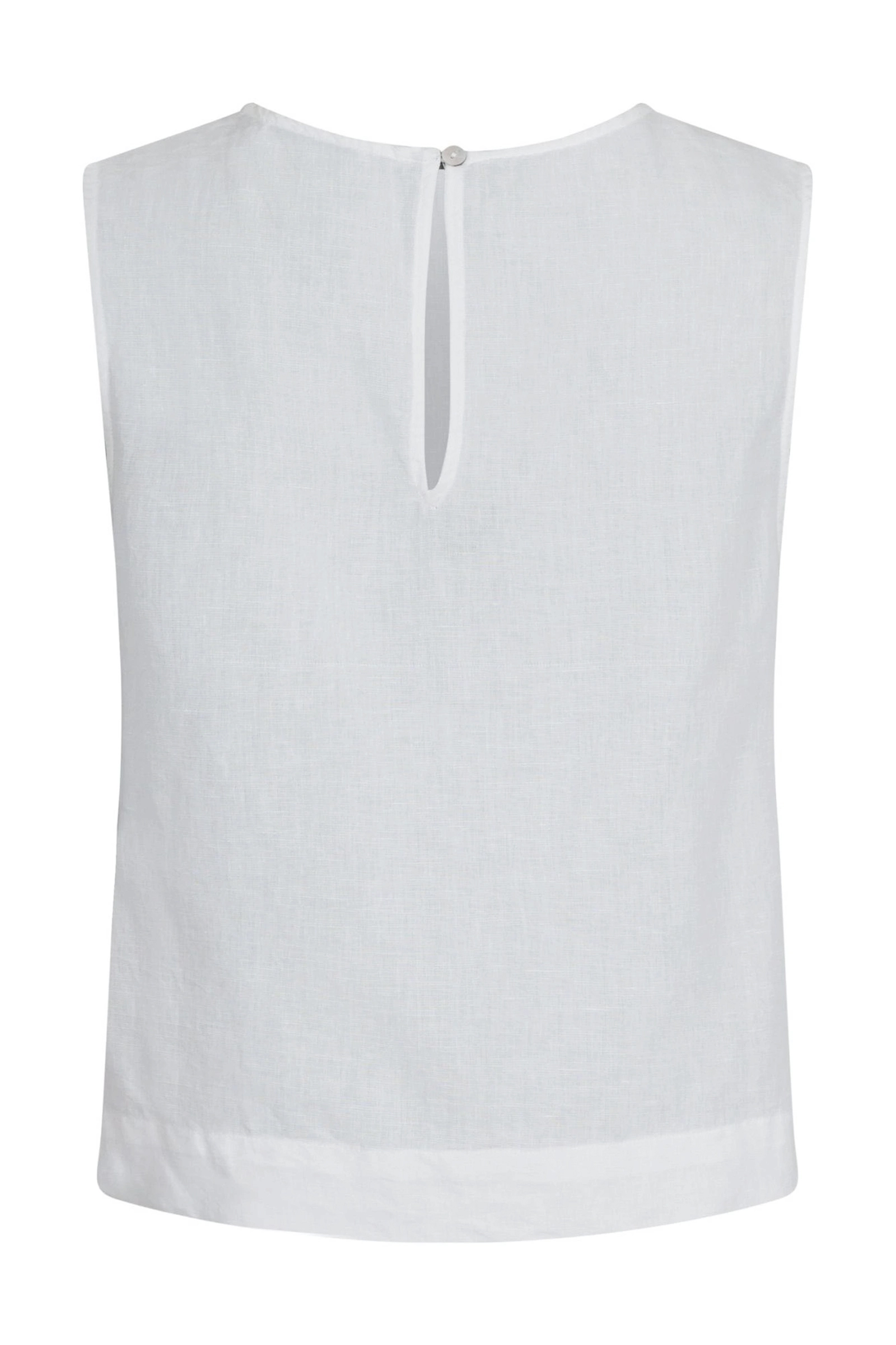 Neo Noir Svetlana linen top Wit-1 2