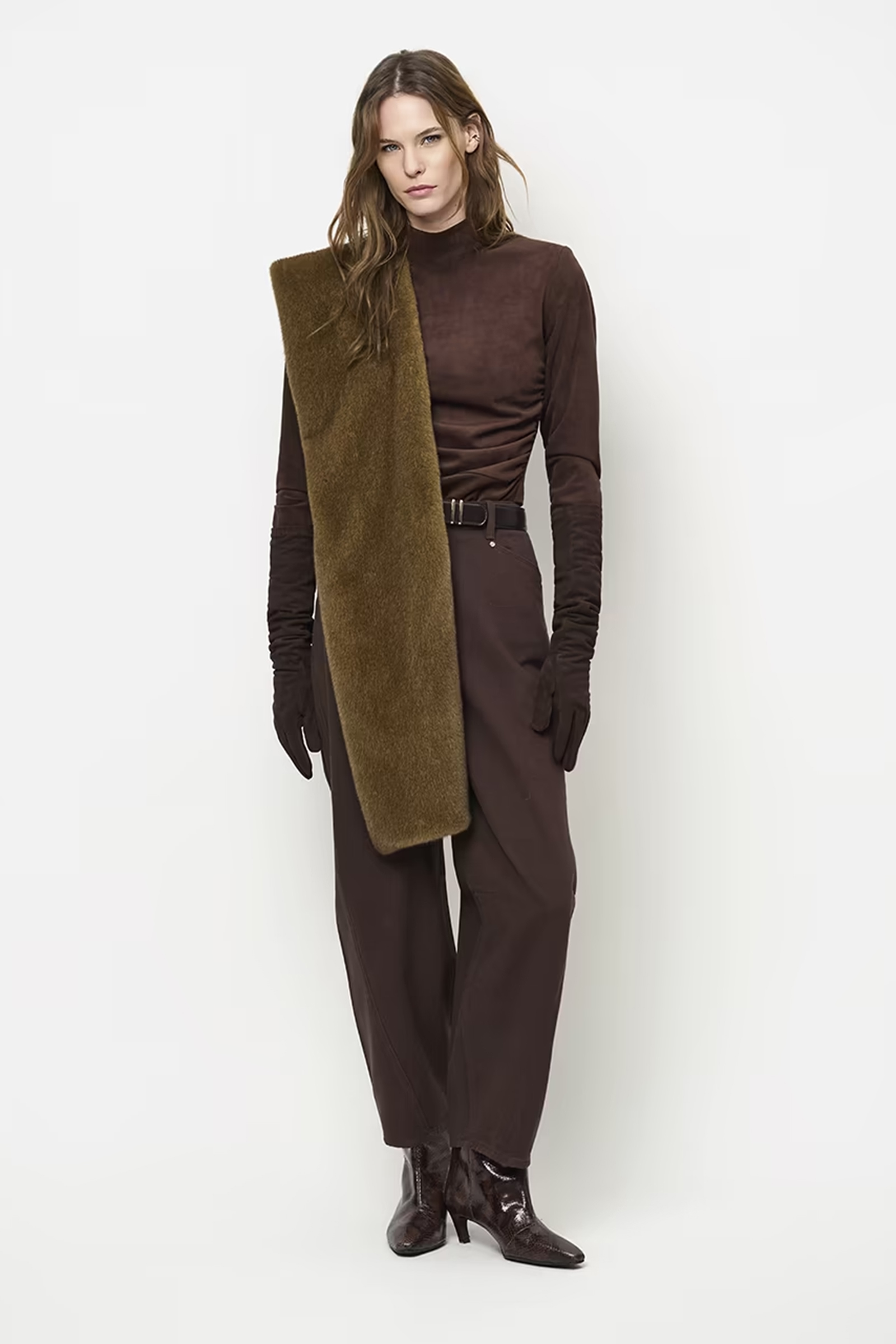 Dames broek bruin
