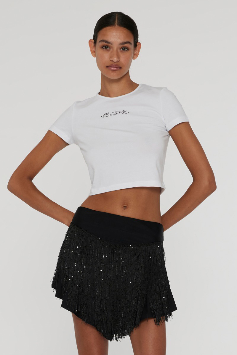 Dames t-shirt korte mouw wit